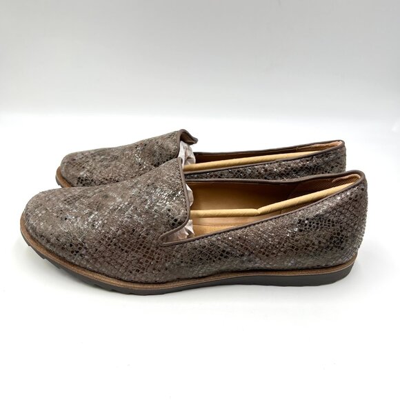 8.5W 8.5 WIDE WIDTH Comfortiva Womens Ryen Snake‎ Print Loafers Flats Shoes - Picture 5 of 11